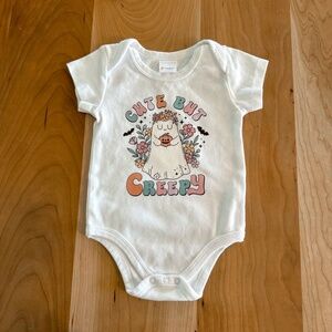 Cute But Creepy Halloween Baby Onesie New 9-12 months